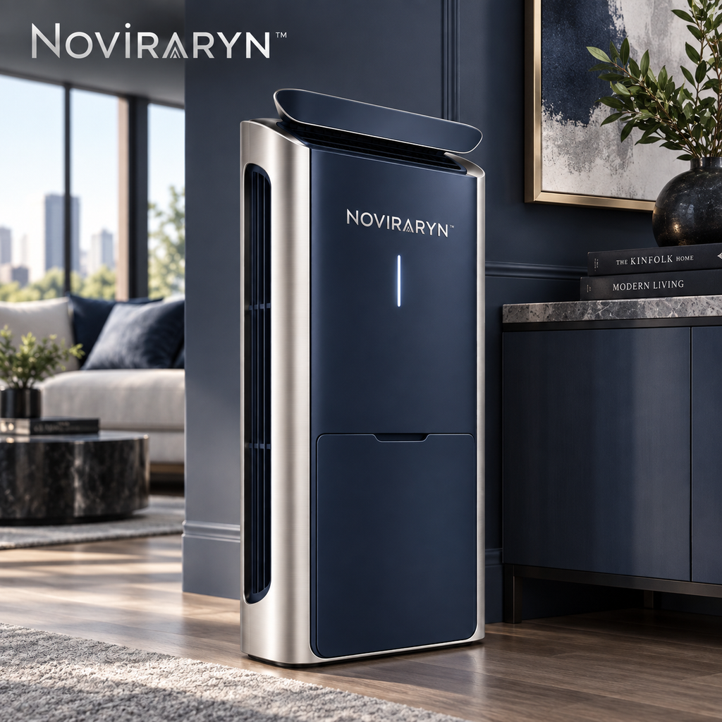 Noviraryn™ Architectural Air Purifier with Directional Airflow Panel and Front-Access Filter Drawer