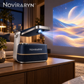 Noviraryn™ Fold-Flat Mini Projector with Pivoting Optical Wing and Integrated Speaker Base