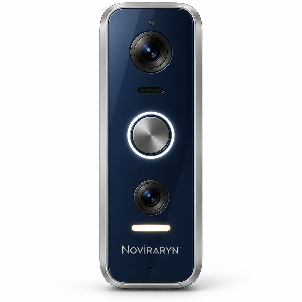 Noviraryn™ Architectural Smart Doorbell with Dual-View Camera and Entry Light